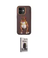 ieg™ iPhone 11 Kılıf Nova Form Koleksiyonu - Siyah Bilvis Hayalet Cam Ekran Koruyucu