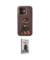 ieg™ iPhone 11 Kılıf Nova Form Koleksiyonu - Siyah Bilvis Hayalet Cam Ekran Koruyucu