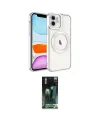 ieg™ iPhone 11 Kılıf Nova Işık Özel Seri - Şeffaf 360 Full Body Arka Koruyucu