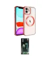 ieg™ iPhone 11 Kılıf Nova Işık Özel Seri - Şeffaf 360 Full Body Arka Koruyucu