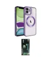 ieg™ iPhone 11 Kılıf Nova Işık Özel Seri - Şeffaf 360 Full Body Arka Koruyucu