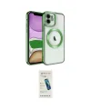 ieg™ iPhone 11 Kılıf Nova Işık Özel Seri - Şeffaf Pasifik Cam Ekran Koruyucu