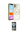 ieg™ iPhone 11 Kılıf Nova Işık Özel Seri - Siyah 34D Hayalet Izgaralı Cam