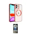 ieg™ iPhone 11 Kılıf Nova Işık Özel Seri - Siyah 34D Hayalet Izgaralı Cam