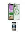 ieg™ iPhone 11 Kılıf Nova Işık Özel Seri - Siyah 34D Hayalet Izgaralı Cam