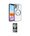 ieg™ iPhone 11 Kılıf Nova Işık Özel Seri - Siyah 34D Hayalet Izgaralı Cam