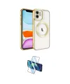 ieg™ iPhone 11 Kılıf Nova Işık Özel Seri - Siyah 3D Antistatik Cam Ekran Koruyucu