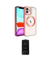 ieg™ iPhone 11 Kılıf Nova Işık Özel Seri - Siyah 6D Antistatik Mat Seramik Hayalet Nano Ekran Koruyucu
