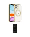 ieg™ iPhone 11 Kılıf Nova Işık Özel Seri - Siyah 6D Antistatik Mat Seramik Hayalet Nano Ekran Koruyucu