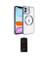 ieg™ iPhone 11 Kılıf Nova Işık Özel Seri - Siyah 6D Antistatik Mat Seramik Hayalet Nano Ekran Koruyucu