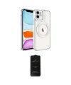 ieg™ iPhone 11 Kılıf Nova Işık Özel Seri - Siyah 6D Antistatik Mat Seramik Hayalet Nano Ekran Koruyucu