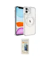 ieg™ iPhone 11 Kılıf Nova Işık Özel Seri - Siyah 6D Mat Seramik Hayalet Nano Ekran Koruyucu