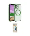 ieg™ iPhone 11 Kılıf Nova Işık Özel Seri - Siyah 6D Mat Seramik Hayalet Nano Ekran Koruyucu