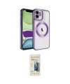 ieg™ iPhone 11 Kılıf Nova Işık Özel Seri - Siyah 6D Mat Seramik Hayalet Nano Ekran Koruyucu