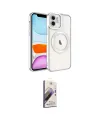 ieg™ iPhone 11 Kılıf Nova Işık Özel Seri - Siyah Bilvis 3D Mat Cam Ekran Koruyucu
