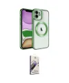ieg™ iPhone 11 Kılıf Nova Işık Özel Seri - Siyah Bilvis 3D Mat Cam Ekran Koruyucu