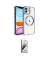 ieg™ iPhone 11 Kılıf Nova Işık Özel Seri - Siyah Bilvis 3D Mat Cam Ekran Koruyucu