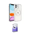 ieg™ iPhone 11 Kılıf Nova Işık Özel Seri - Siyah Bilvis 5in1 5D Magic Hayalet Cam Ekran Koruyucu