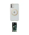 ieg™ iPhone 11 Kılıf Pusula Form - Şeffaf 360 Full Body Arka Koruyucu