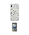 ieg™ iPhone 11 Kılıf Pusula Form - Siyah 34D Hayalet Izgaralı Cam
