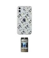 ieg™ iPhone 11 Kılıf Pusula Form - Siyah 34D Hayalet Izgaralı Cam