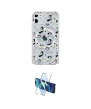 ieg™ iPhone 11 Kılıf Pusula Form - Siyah 3D Antistatik Cam Ekran Koruyucu