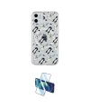 ieg™ iPhone 11 Kılıf Pusula Form - Siyah 3D Antistatik Cam Ekran Koruyucu