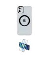 ieg™ iPhone 11 Kılıf Pusula Form - Siyah 3D Antistatik Cam Ekran Koruyucu