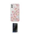 ieg™ iPhone 11 Kılıf Pusula Form - Siyah 3D Antistatik Hayalet Cam Ekran Koruyucu