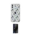 ieg™ iPhone 11 Kılıf Pusula Form - Siyah 3D Antistatik Hayalet Cam Ekran Koruyucu