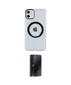 ieg™ iPhone 11 Kılıf Pusula Form - Siyah 3D Antistatik Hayalet Cam Ekran Koruyucu