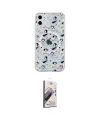 ieg™ iPhone 11 Kılıf Pusula Form - Siyah Bilvis 3D Mat Cam Ekran Koruyucu
