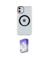 ieg™ iPhone 11 Kılıf Pusula Form - Siyah Bilvis 5in1 3D Magic Cam Ekran Koruyucu