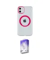 ieg™ iPhone 11 Kılıf Pusula Form - Siyah Bilvis 5in1 3D Magic Cam Ekran Koruyucu