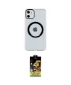 ieg™ iPhone 11 Kılıf Pusula Form - Siyah Buffer Cam Ekran Koruyucu