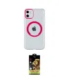 ieg™ iPhone 11 Kılıf Pusula Form - Siyah Buffer Cam Ekran Koruyucu