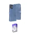 ieg™ iPhone 11 Kılıf Siluet Işık Serisi - Siyah Bilvis 5in1 3D Magic Cam Ekran Koruyucu