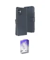 ieg™ iPhone 11 Kılıf Siluet Işık Serisi - Siyah Bilvis 5in1 3D Magic Cam Ekran Koruyucu