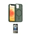 ieg™ iPhone 11 Kılıf Siluet Minimal Prime - Siyah 34D Hayalet Izgaralı Cam