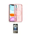 ieg™ iPhone 11 Kılıf Siluet Minimal Prime - Siyah 34D Hayalet Izgaralı Cam