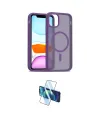 ieg™ iPhone 11 Kılıf Siluet Minimal Prime - Siyah 3D Antistatik Cam Ekran Koruyucu