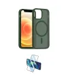 ieg™ iPhone 11 Kılıf Siluet Minimal Prime - Siyah 3D Antistatik Cam Ekran Koruyucu