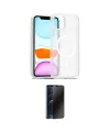ieg™ iPhone 11 Kılıf Siluet Minimal Prime - Siyah 3D Antistatik Hayalet Cam Ekran Koruyucu