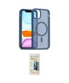 ieg™ iPhone 11 Kılıf Siluet Minimal Prime - Siyah 6D Mat Seramik Hayalet Nano Ekran Koruyucu