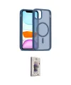 ieg™ iPhone 11 Kılıf Siluet Minimal Prime - Siyah Bilvis 3D Cam Ekran Koruyucu