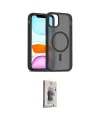 ieg™ iPhone 11 Kılıf Siluet Minimal Prime - Siyah Bilvis 3D Cam Ekran Koruyucu