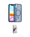 ieg™ iPhone 11 Kılıf Siluet Minimal Prime - Siyah Bilvis 3D Mat Cam Ekran Koruyucu