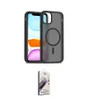 ieg™ iPhone 11 Kılıf Siluet Minimal Prime - Siyah Bilvis 3D Mat Cam Ekran Koruyucu