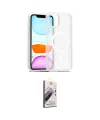 ieg™ iPhone 11 Kılıf Siluet Minimal Prime - Siyah Bilvis 3D Mat Cam Ekran Koruyucu