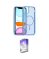 ieg™ iPhone 11 Kılıf Siluet Minimal Prime - Siyah Bilvis 5in1 3D Magic Cam Ekran Koruyucu